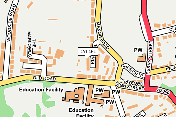 DA1 4EU map - OS OpenMap – Local (Ordnance Survey)