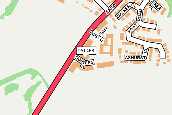 DA1 4FB map - OS OpenMap – Local (Ordnance Survey)