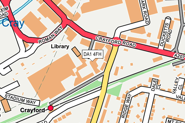 DA1 4FH map - OS OpenMap – Local (Ordnance Survey)