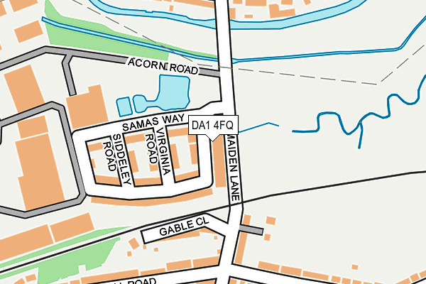 DA1 4FQ map - OS OpenMap – Local (Ordnance Survey)