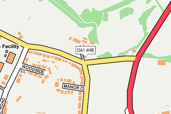 DA1 4HB map - OS OpenMap – Local (Ordnance Survey)