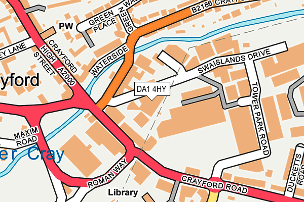 DA1 4HY map - OS OpenMap – Local (Ordnance Survey)