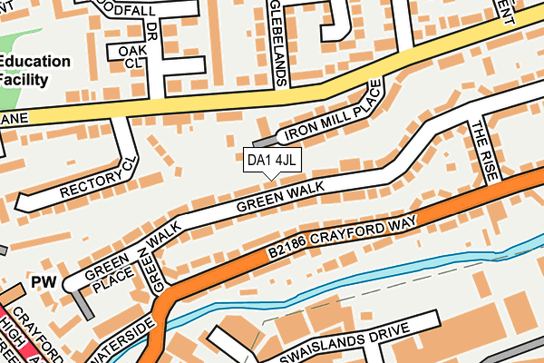 DA1 4JL map - OS OpenMap – Local (Ordnance Survey)