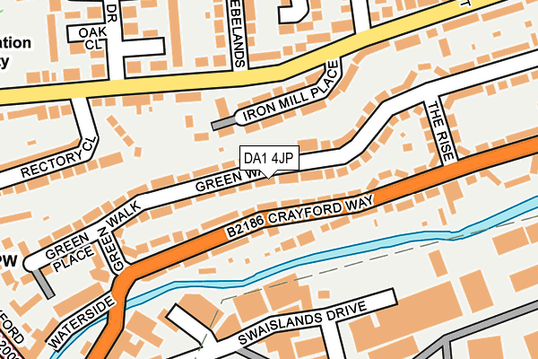DA1 4JP map - OS OpenMap – Local (Ordnance Survey)