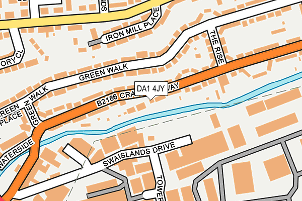 DA1 4JY map - OS OpenMap – Local (Ordnance Survey)