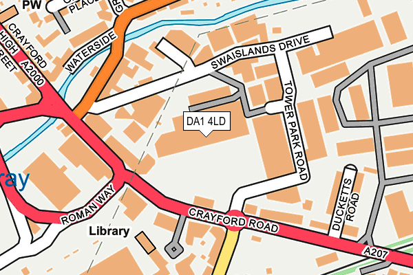 DA1 4LD map - OS OpenMap – Local (Ordnance Survey)