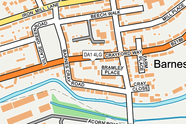 DA1 4LG map - OS OpenMap – Local (Ordnance Survey)