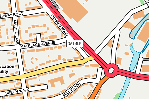 DA1 4LP map - OS OpenMap – Local (Ordnance Survey)