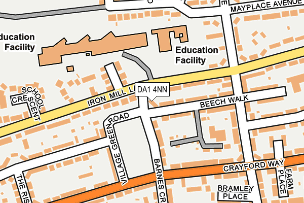 DA1 4NN map - OS OpenMap – Local (Ordnance Survey)