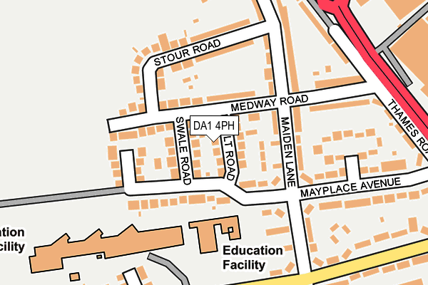 DA1 4PH map - OS OpenMap – Local (Ordnance Survey)
