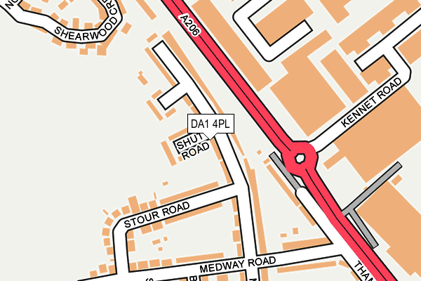 DA1 4PL map - OS OpenMap – Local (Ordnance Survey)