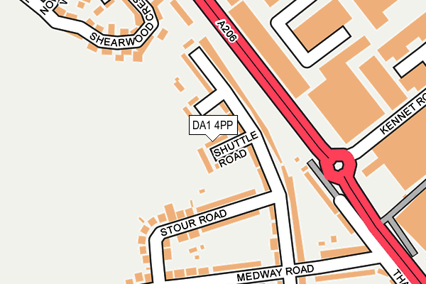 DA1 4PP map - OS OpenMap – Local (Ordnance Survey)