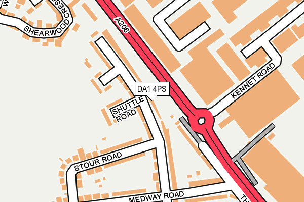 DA1 4PS map - OS OpenMap – Local (Ordnance Survey)