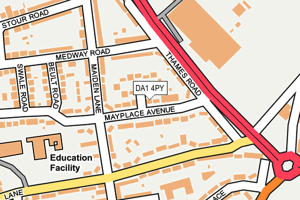 DA1 4PY map - OS OpenMap – Local (Ordnance Survey)