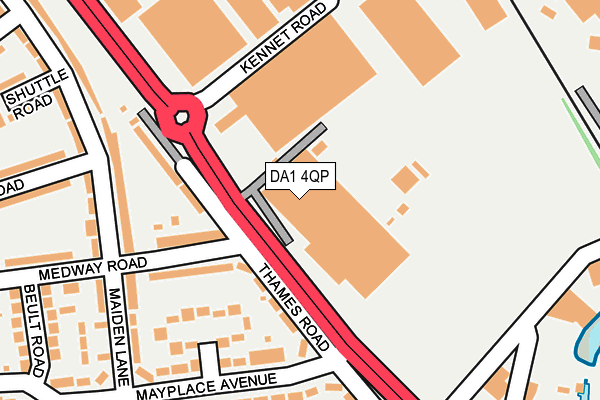DA1 4QP map - OS OpenMap – Local (Ordnance Survey)