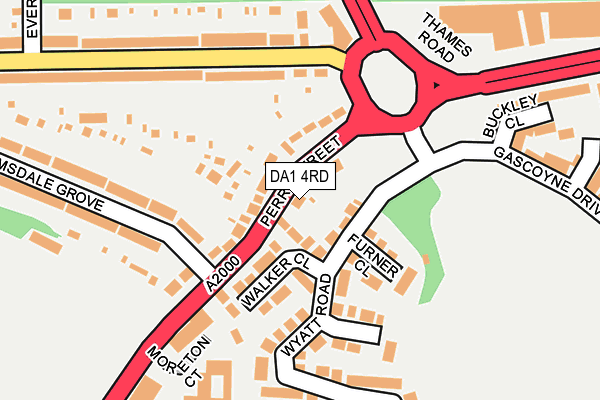 DA1 4RD map - OS OpenMap – Local (Ordnance Survey)