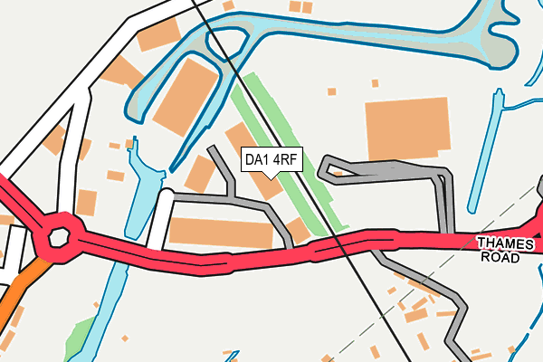 DA1 4RF map - OS OpenMap – Local (Ordnance Survey)