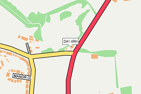 DA1 4RH map - OS OpenMap – Local (Ordnance Survey)