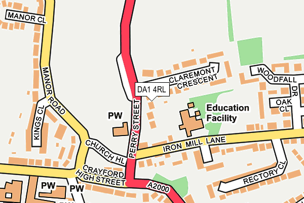 DA1 4RL map - OS OpenMap – Local (Ordnance Survey)