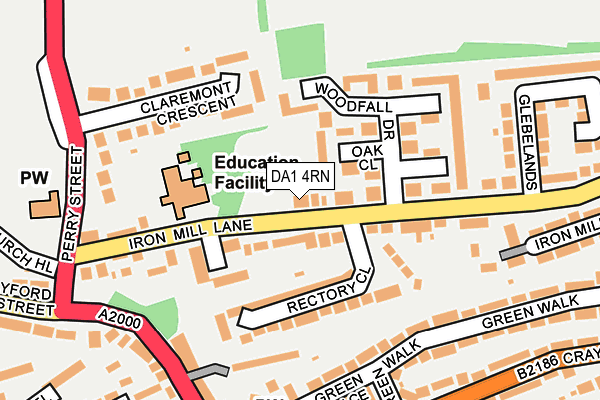 DA1 4RN map - OS OpenMap – Local (Ordnance Survey)