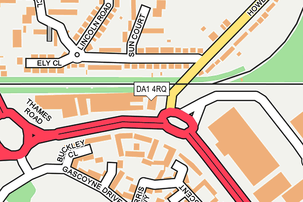DA1 4RQ map - OS OpenMap – Local (Ordnance Survey)