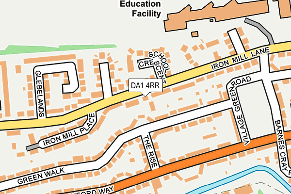 DA1 4RR map - OS OpenMap – Local (Ordnance Survey)