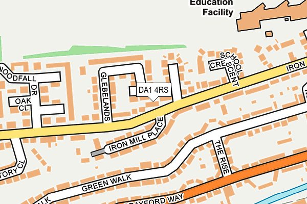DA1 4RS map - OS OpenMap – Local (Ordnance Survey)