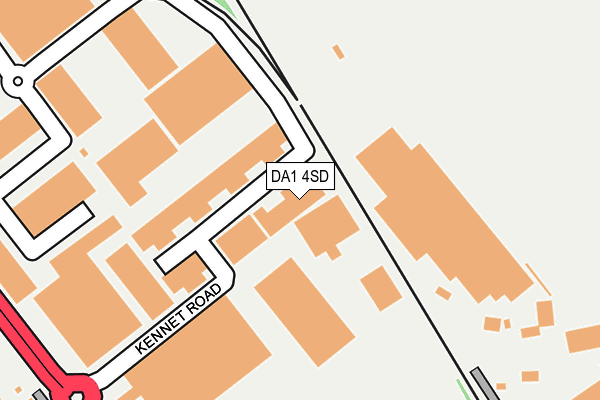 DA1 4SD map - OS OpenMap – Local (Ordnance Survey)
