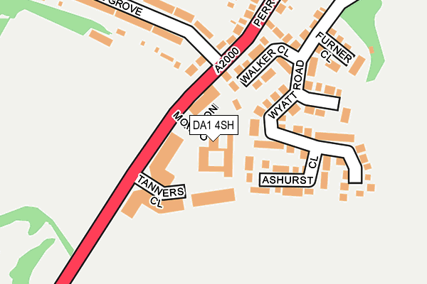 DA1 4SH map - OS OpenMap – Local (Ordnance Survey)