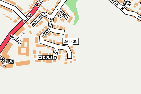 DA1 4SN map - OS OpenMap – Local (Ordnance Survey)