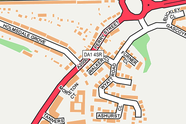 DA1 4SR map - OS OpenMap – Local (Ordnance Survey)