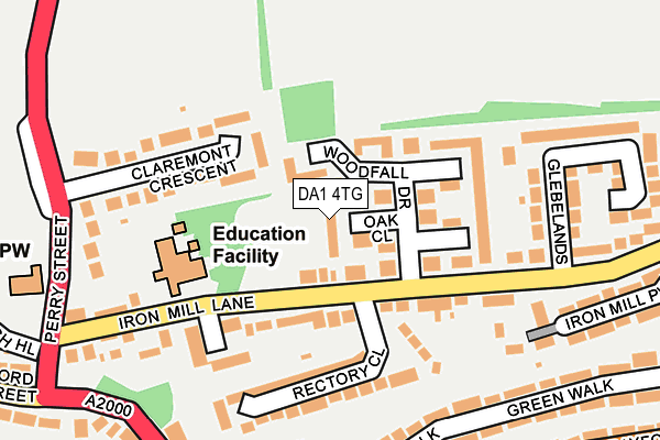 DA1 4TG map - OS OpenMap – Local (Ordnance Survey)