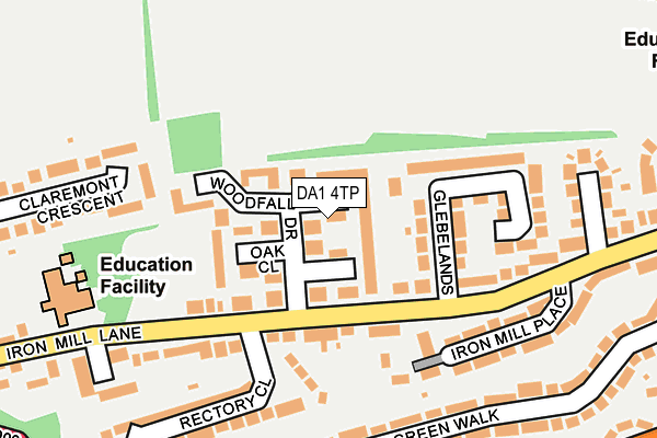 DA1 4TP map - OS OpenMap – Local (Ordnance Survey)