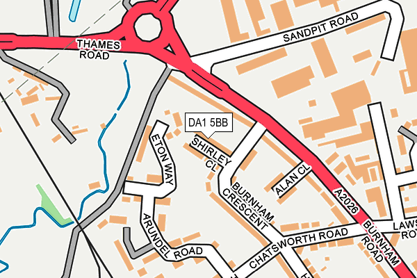 DA1 5BB map - OS OpenMap – Local (Ordnance Survey)