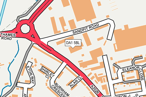 DA1 5BL map - OS OpenMap – Local (Ordnance Survey)