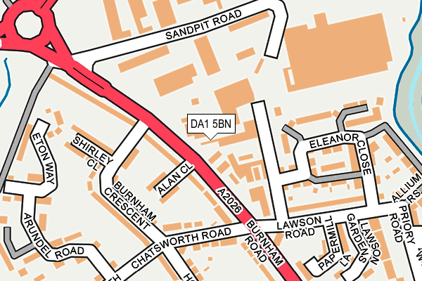 DA1 5BN map - OS OpenMap – Local (Ordnance Survey)