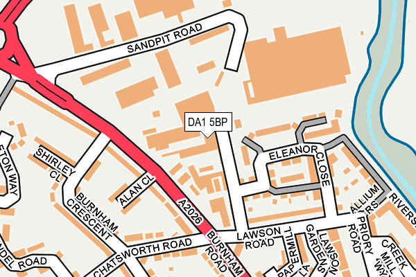 DA1 5BP map - OS OpenMap – Local (Ordnance Survey)