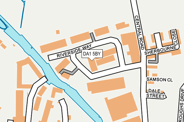 DA1 5BY map - OS OpenMap – Local (Ordnance Survey)