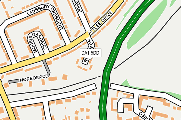 DA1 5DD map - OS OpenMap – Local (Ordnance Survey)