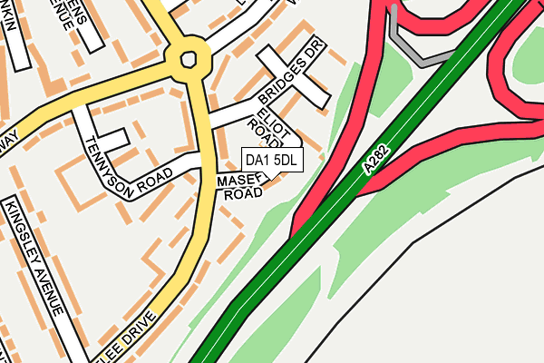 DA1 5DL map - OS OpenMap – Local (Ordnance Survey)