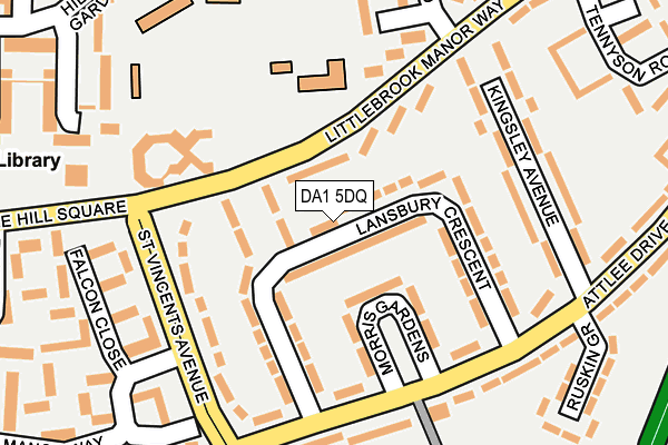 DA1 5DQ map - OS OpenMap – Local (Ordnance Survey)