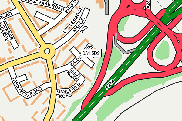 DA1 5DS map - OS OpenMap – Local (Ordnance Survey)