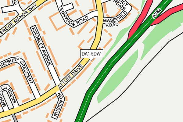 DA1 5DW map - OS OpenMap – Local (Ordnance Survey)