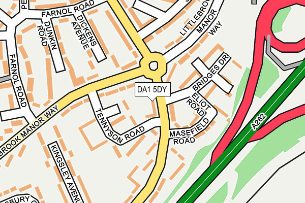 DA1 5DY map - OS OpenMap – Local (Ordnance Survey)