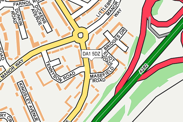 DA1 5DZ map - OS OpenMap – Local (Ordnance Survey)