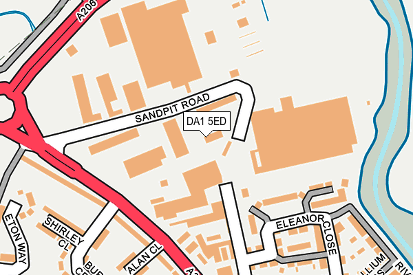 DA1 5ED map - OS OpenMap – Local (Ordnance Survey)