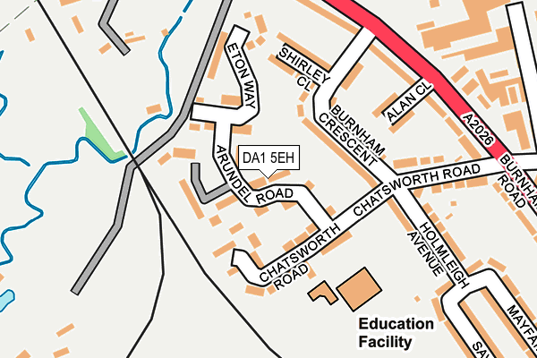 DA1 5EH map - OS OpenMap – Local (Ordnance Survey)
