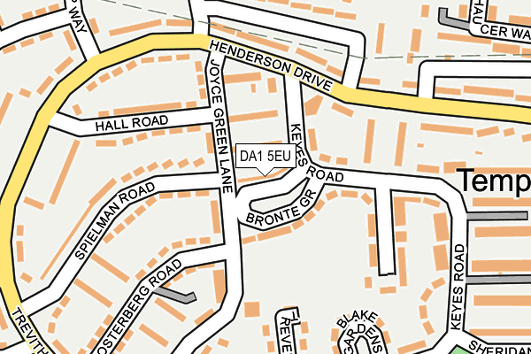 DA1 5EU map - OS OpenMap – Local (Ordnance Survey)