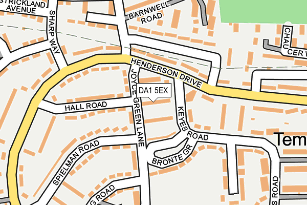 DA1 5EX map - OS OpenMap – Local (Ordnance Survey)