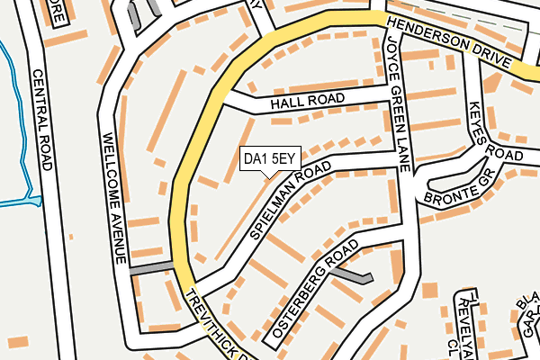 DA1 5EY map - OS OpenMap – Local (Ordnance Survey)